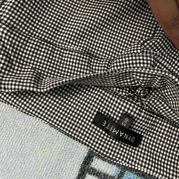 Dynamite dressy black and white checkered pants. - Picture 5 of 5